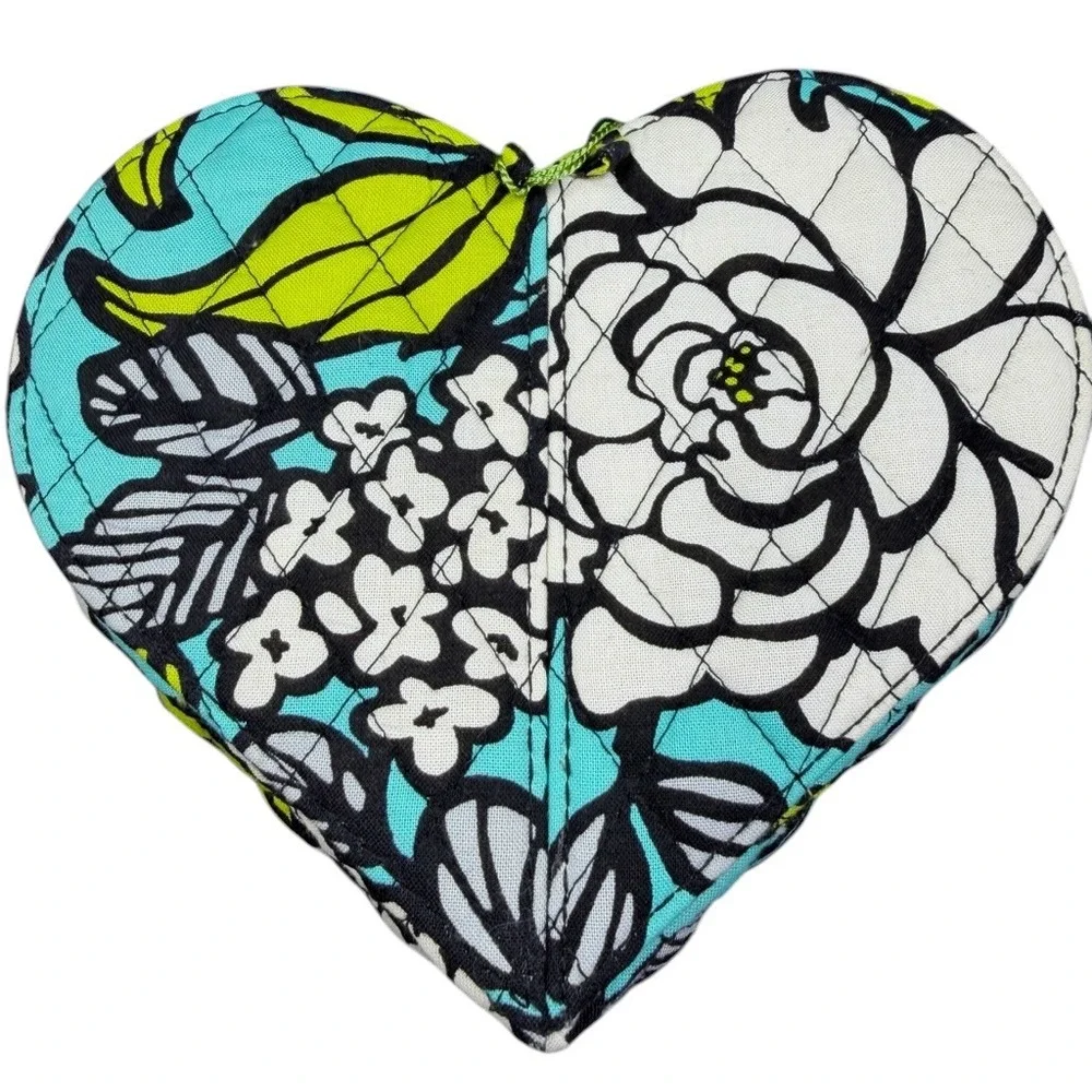 Vera Bradley From My Heart Jewelry Case Island Blooms Heart Travel Organizer NWT